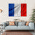 Silky French Flag Canvas Wall Art-4 Horizontal-Gallery Wrap-34" x 24"-Tiaracle