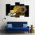 Silver And Golden Bitcoin Canvas Wall Art-5 Pop-Gallery Wrap-47" x 32"-Tiaracle