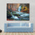 Silver Stream Waterfall In Grand Canyon Of Crimea At Sunset Canvas Wall Art-4 Horizontal-Gallery Wrap-34" x 24"-Tiaracle