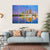 Singapore Cityscapes At Twilight Canvas Wall Art-4 Horizontal-Gallery Wrap-34" x 24"-Tiaracle