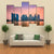 Singapore Skyline At Marina Bay Canvas Wall Art-5 Pop-Gallery Wrap-47" x 32"-Tiaracle