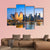 Singapore Skyline At The Marina During Twilight Canvas Wall Art-3 Horizontal-Gallery Wrap-25" x 16"-Tiaracle