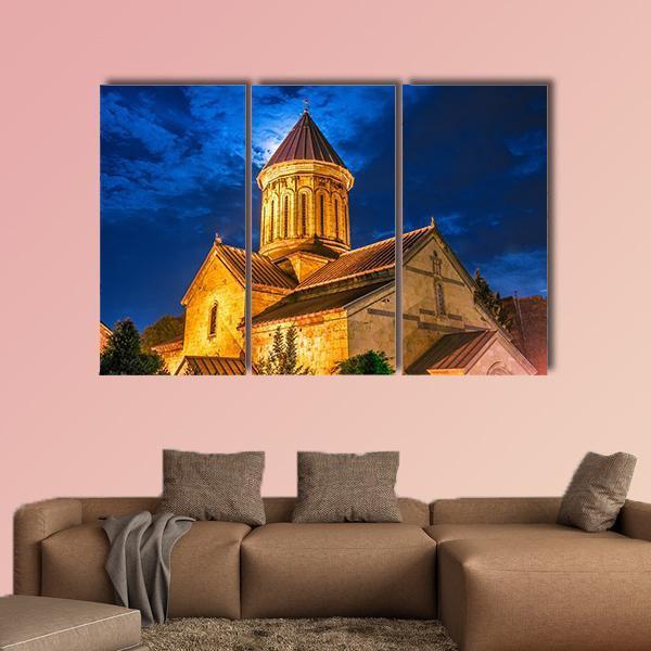 Sioni Cathedral In Georgia Canvas Wall Art-3 Horizontal-Gallery Wrap-37" x 24"-Tiaracle