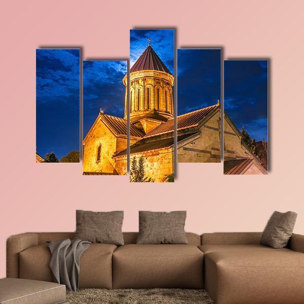 Sioni Cathedral In Georgia Canvas Wall Art-5 Pop-Gallery Wrap-47" x 32"-Tiaracle