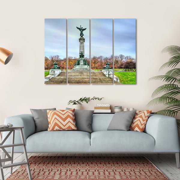 Sir George Etienne Cartier Monument Canvas Wall Art-4 Horizontal-Gallery Wrap-34" x 24"-Tiaracle