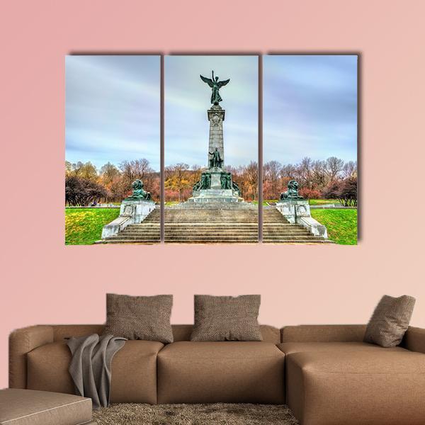 Sir George Etienne Cartier Monument Canvas Wall Art-3 Horizontal-Gallery Wrap-25" x 16"-Tiaracle