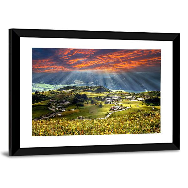 Sixty Stone Mountain Panoramic Canvas Wall Art-1 Piece-36" x 12"-Tiaracle