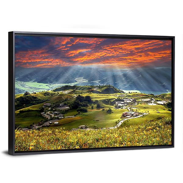 Sixty Stone Mountain Panoramic Canvas Wall Art-1 Piece-36" x 12"-Tiaracle