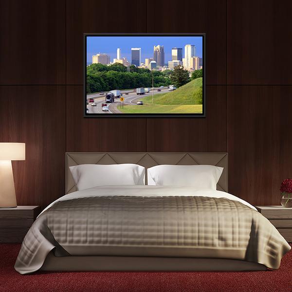 Skyline Of Alabama Canvas Wall Art-3 Horizontal-Gallery Wrap-25" x 16"-Tiaracle