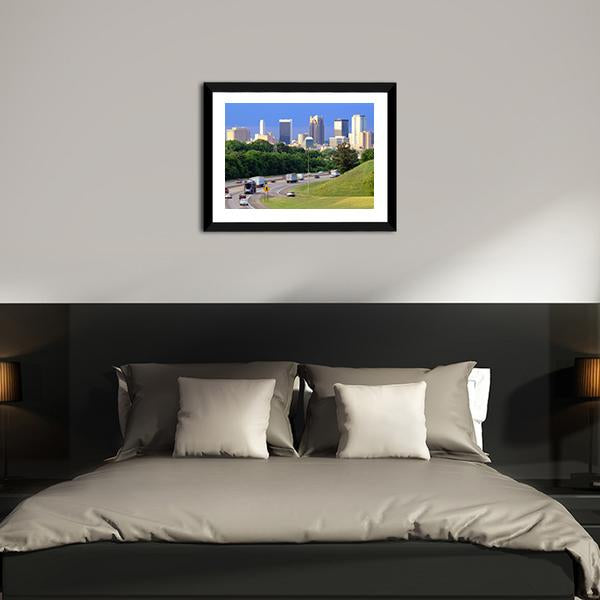 Skyline Of Alabama Canvas Wall Art-3 Horizontal-Gallery Wrap-25" x 16"-Tiaracle