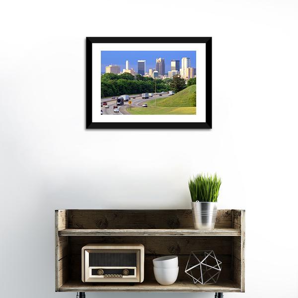 Skyline Of Alabama Panoramic Canvas Wall Art-1 Piece-36" x 12"-Tiaracle