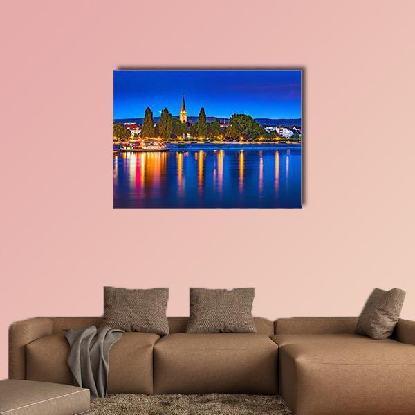 Skyline Of Bonn In Germany Canvas Wall Art-1 Piece-Gallery Wrap-48" x 32"-Tiaracle