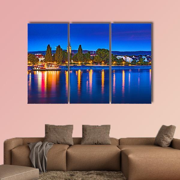 Skyline Of Bonn In Germany Canvas Wall Art-3 Horizontal-Gallery Wrap-25" x 16"-Tiaracle