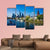 Skyline Of Frankfurt Canvas Wall Art-4 Pop-Gallery Wrap-50" x 32"-Tiaracle