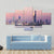 Skyline Of Kuwait City At Night Canvas Wall Art-5 Star-Gallery Wrap-62" x 32"-Tiaracle