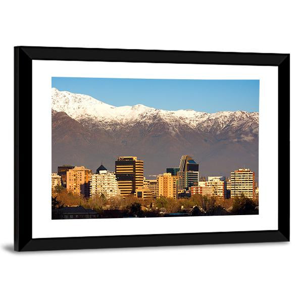Skyline Of Providencia District In Santiago De Chile Canvas Wall Art-3 Horizontal-Gallery Wrap-25" x 16"-Tiaracle
