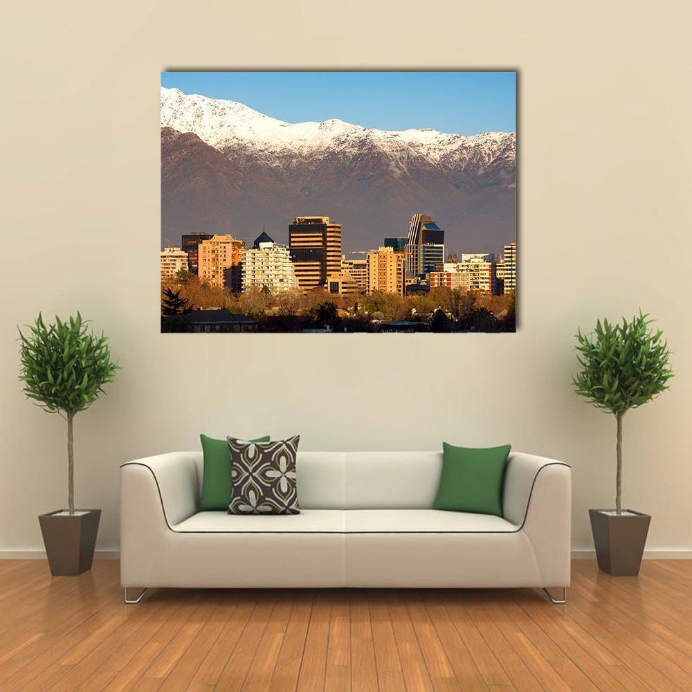 Skyline Of Providencia District In Santiago De Chile Canvas Wall Art-1 Piece-Gallery Wrap-36" x 24"-Tiaracle