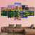 Skyline On The Arkansas River Canvas Wall Art-5 Star-Gallery Wrap-62" x 32"-Tiaracle