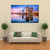 Skyline On The Sumida River At Dawn Canvas Wall Art-5 Pop-Gallery Wrap-47" x 32"-Tiaracle