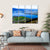 Skyline View Of Weggis And Lake Lucerne Canvas Wall Art-4 Horizontal-Gallery Wrap-34" x 24"-Tiaracle