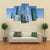 Skyscrapers Of Moscow City Under Blue Sky Canvas Wall Art-3 Horizontal-Gallery Wrap-37" x 24"-Tiaracle