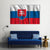 Slovakia National Flag Illustration Canvas Wall Art-1 Piece-Gallery Wrap-48" x 32"-Tiaracle