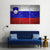 Slovenia Flag On A Brick Wall Canvas Wall Art-3 Horizontal-Gallery Wrap-37" x 24"-Tiaracle