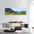 Small Farm In Swiss Alps Panoramic Canvas Wall Art-1 Piece-36" x 12"-Tiaracle