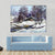 Small House In Winter Village Canvas Wall Art-1 Piece-Gallery Wrap-36" x 24"-Tiaracle