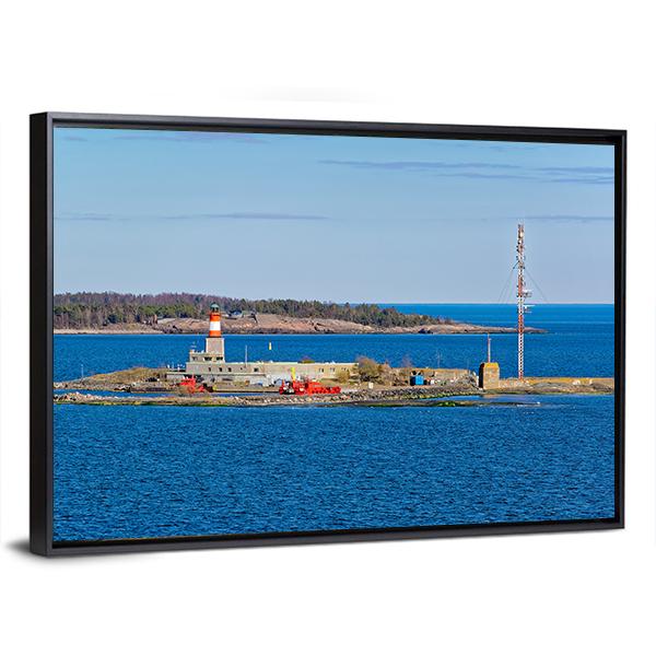 Small Island Harmaja Canvas Wall Art-3 Horizontal-Gallery Wrap-25" x 16"-Tiaracle
