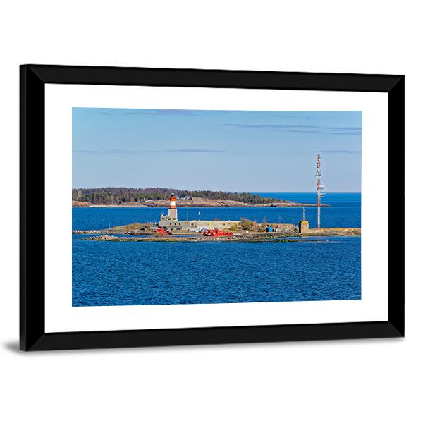 Small Island Harmaja Canvas Wall Art-3 Horizontal-Gallery Wrap-25" x 16"-Tiaracle