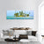 Small Island In Caribbean Sea Of Belize Panoramic Canvas Wall Art-1 Piece-36" x 12"-Tiaracle