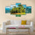 Small Island In Ratchaprapha Dam Canvas Wall Art-5 Star-Gallery Wrap-62" x 32"-Tiaracle