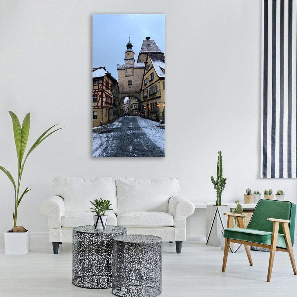 Small Town In Germany Vertical Canvas Wall Art-3 Vertical-Gallery Wrap-12" x 25"-Tiaracle