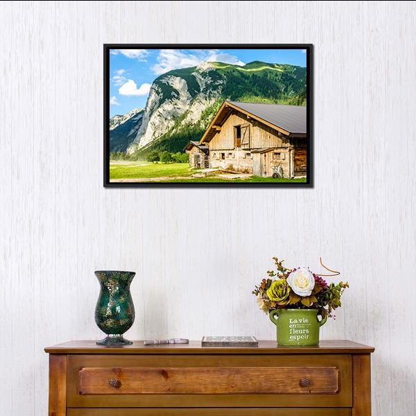 Small Valley Engalm Canvas Wall Art-3 Horizontal-Gallery Wrap-25" x 16"-Tiaracle