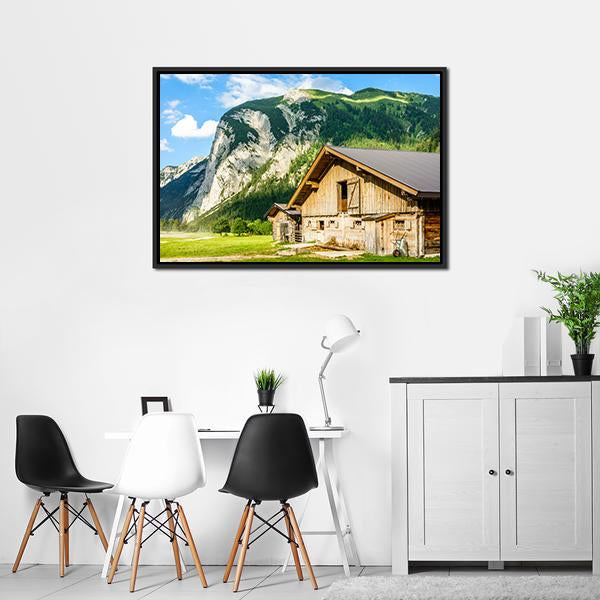 Small Valley Engalm Canvas Wall Art-3 Horizontal-Gallery Wrap-25" x 16"-Tiaracle