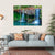 Small Waterfall Flowing Into The Fern Pool Australia Canvas Wall Art-4 Horizontal-Gallery Wrap-34" x 24"-Tiaracle