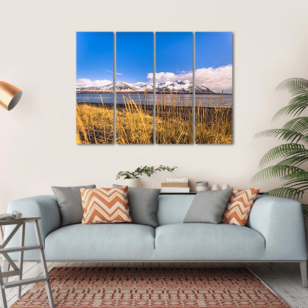 Snaefellsjoekull National Park Canvas Wall Art-4 Horizontal-Gallery Wrap-34" x 24"-Tiaracle