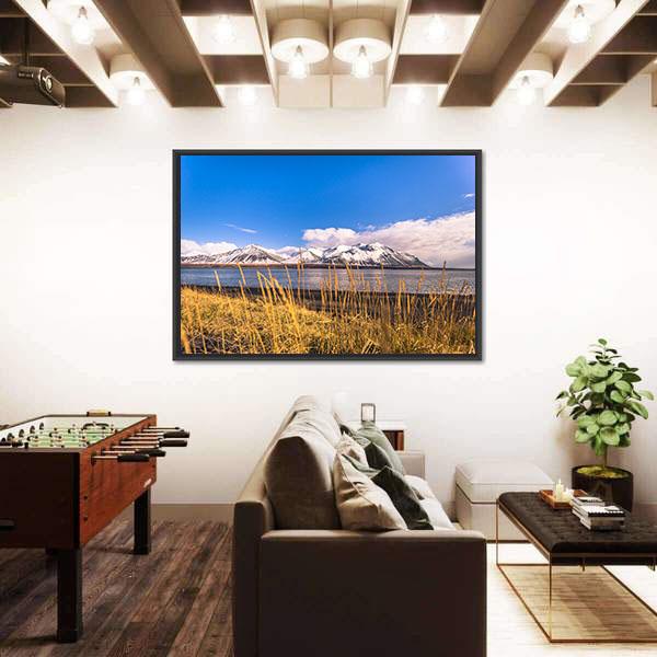 Snaefellsjoekull National Park Canvas Wall Art-3 Horizontal-Gallery Wrap-25" x 16"-Tiaracle