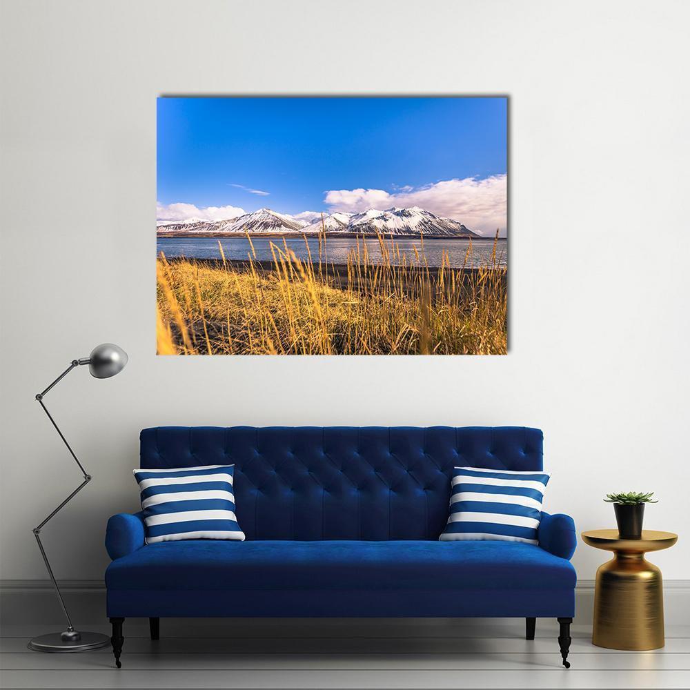Snaefellsjoekull National Park Canvas Wall Art-1 Piece-Gallery Wrap-48" x 32"-Tiaracle