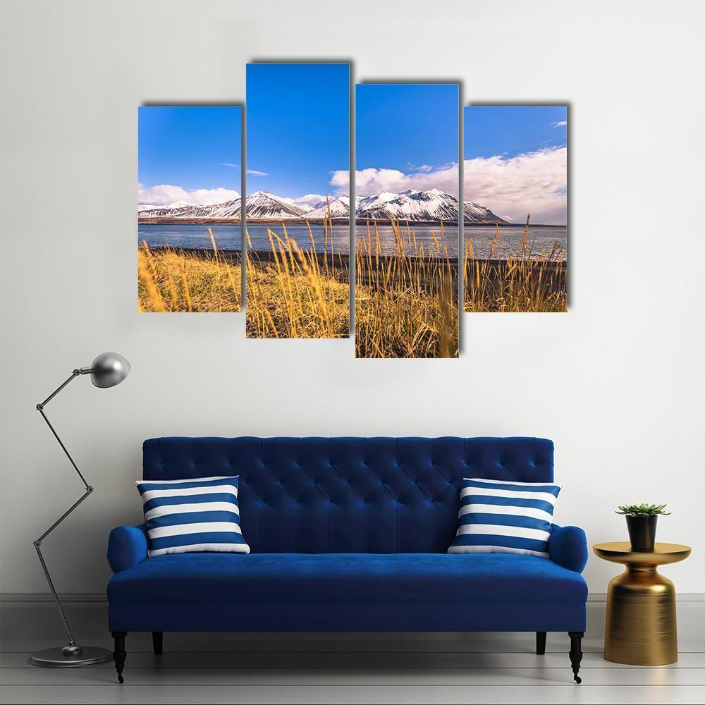 Snaefellsjoekull National Park Canvas Wall Art-4 Pop-Gallery Wrap-50" x 32"-Tiaracle