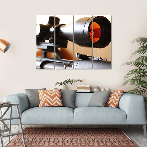 Sniper Rifle Scope Canvas Wall Art-4 Horizontal-Gallery Wrap-34" x 24"-Tiaracle