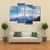 Snow Caped Peaks Across Lake Wakatipu Canvas Wall Art-4 Pop-Gallery Wrap-50" x 32"-Tiaracle