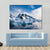 Snow Capped Mountains Against The Blue Sky Canvas Wall Art-5 Star-Gallery Wrap-62" x 32"-Tiaracle