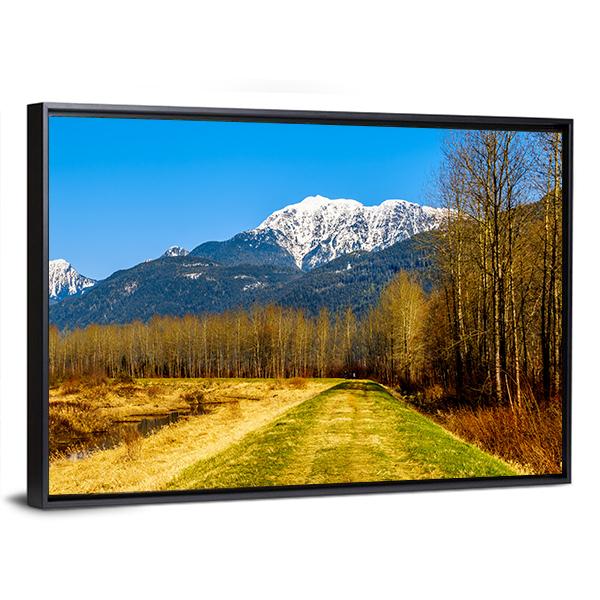 Snow Covered Golden Ears Mountain Canvas Wall Art-3 Horizontal-Gallery Wrap-25" x 16"-Tiaracle