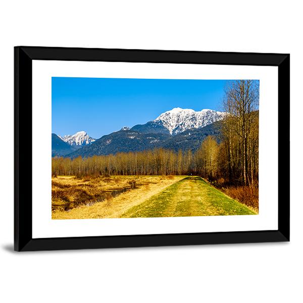 Snow Covered Golden Ears Mountain Canvas Wall Art-3 Horizontal-Gallery Wrap-25" x 16"-Tiaracle