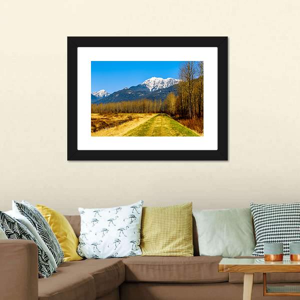 Snow Covered Golden Ears Mountain Canvas Wall Art-3 Horizontal-Gallery Wrap-25" x 16"-Tiaracle