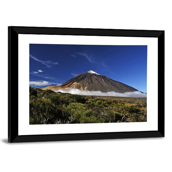 Snow-Covered Peak Of Teide Canvas Wall Art-3 Horizontal-Gallery Wrap-25" x 16"-Tiaracle