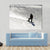 Snowboarder going Down Canvas Wall Art-1 Piece-Gallery Wrap-48" x 32"-Tiaracle