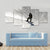 Snowboarder going Down Canvas Wall Art-1 Piece-Gallery Wrap-48" x 32"-Tiaracle